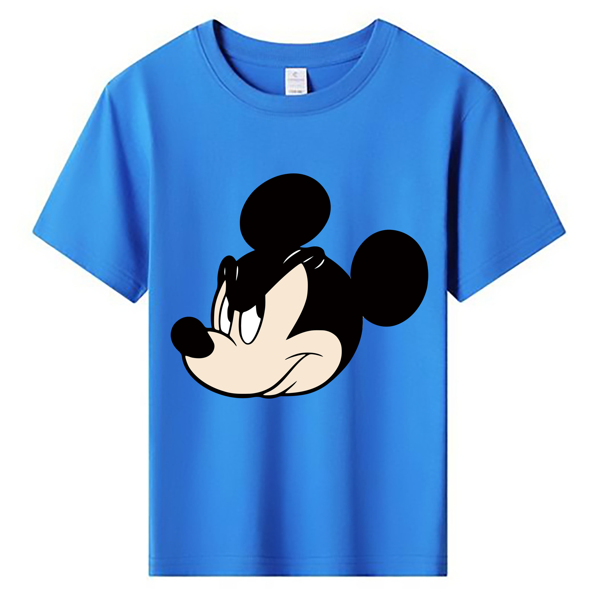 ミッキーマウス Mickey Mouse 綿100％キッズTシャツ（フロントプリント）
